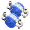 VIKKSAER 2 Pcs Adjustable Pipe Bracket Clamp, Stainless Steel Wall