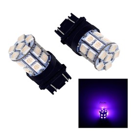 PA LED 2pcs 20SMD 3157 Purple Auto LED Bulb 12V for Turn Signal, Side Marker, Stop, Back, Tail Light (3056 3156 3156A 3057 4057 3157 4157 T25 Available)