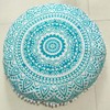 INDIAN CRAFT CASTLE 24" Green Ombre Mandala Barmeri Large Floor