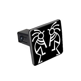 Graphics and More Kokopelli Flute Players Southwest Southwestern Tow Trailer Hitch Cover Plug Insert 1 1/4 inch (1.25")