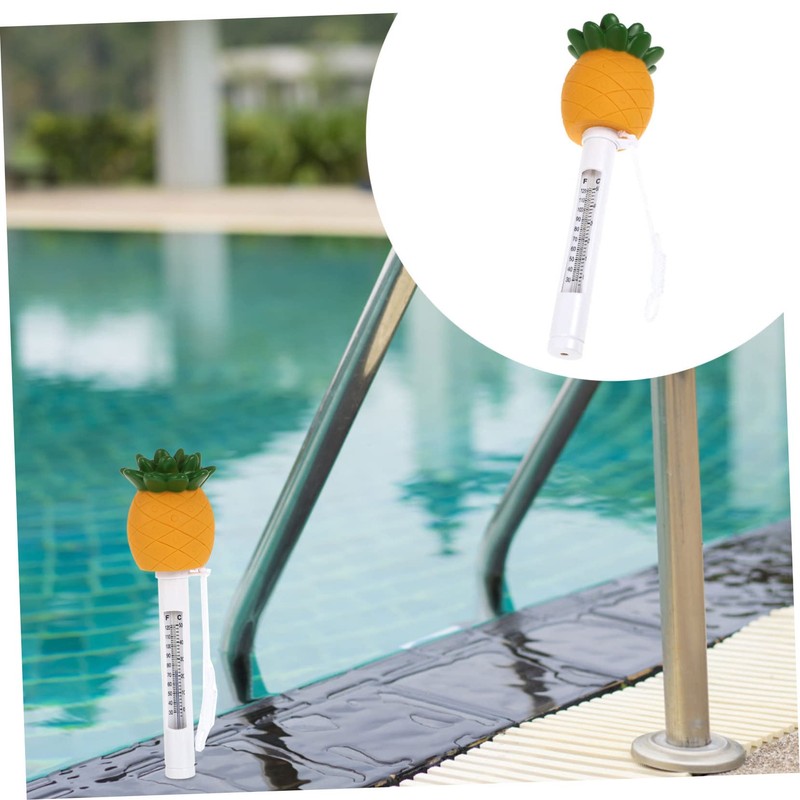 Kisangel 2pcs Practical Pool Thermometer Adorable Pineapple Shape Accurate Temp