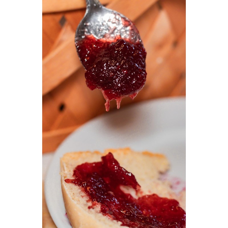 Raspberry Rhubarb Jam, 5 oz - Craft, Gourmet, Unusual Jams