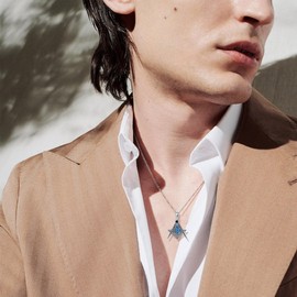 CUPENDA Masonic Necklace Sterling Silver Blue Opal Freemason Pendant Masonic Freemasonry Jewelry for Men Women Father Brother