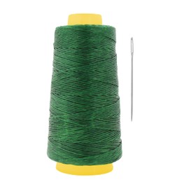 Mandala Crafts Green Whipping Twine Lacing Cord Wax String - 1mm 164 YDs Waxed Twine Coated Lashing Cord Tie Dye String - Waxed Thread Waxed Cord for Sail Twine