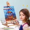 Falling in Art Painting Set for Kids with Table Easel-Acrylic