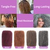 Pre-sretched Afro Kinkys Bulk Human Hair for Permanent Micro Locs/Twists/Braids/Repair