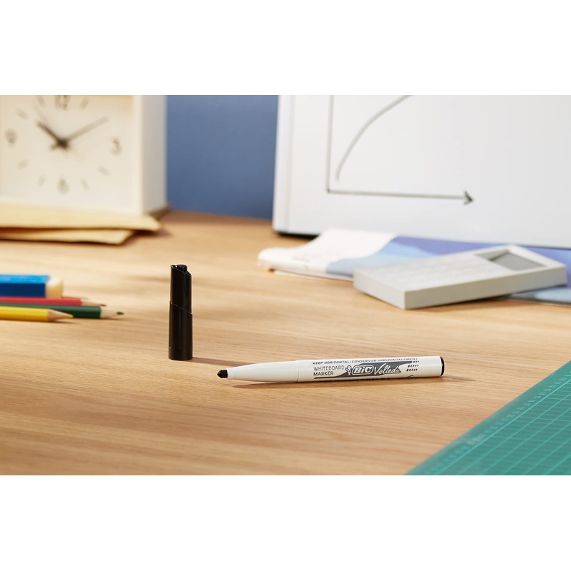 BIC Velleda 1741 Whiteboard Markers Black 12 Box