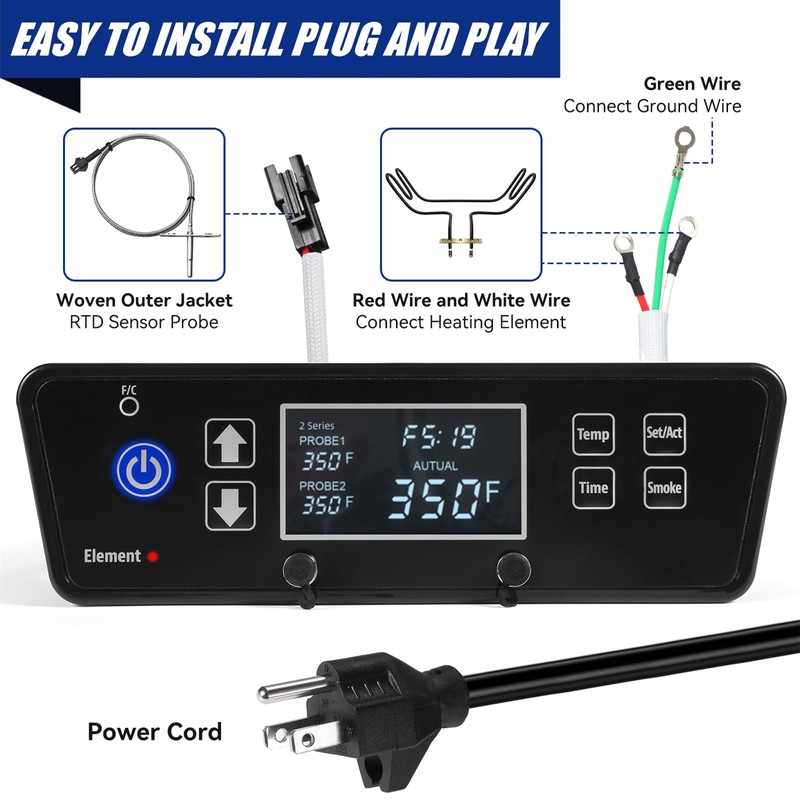 Control Board Replacement Part for PitBoss 3Series Electric Vertical Smoker