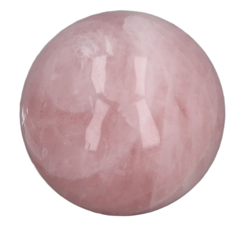 Pink Crystal Ball 2 Inch Natural Rose Quartz Sphere Ball