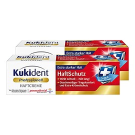 Kukident Haftcreme Haftschutz, 2er Pack (2 x 40 g)