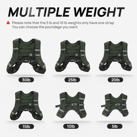 Weighted Vest for Women Men BeatBoost 30 lb Weight Vest with Ironsand for Walking Strength Training Running Workout Green