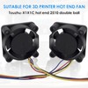YENOVO 2 Pack Hotend Cooling Fans Compatible with Bambu Lab