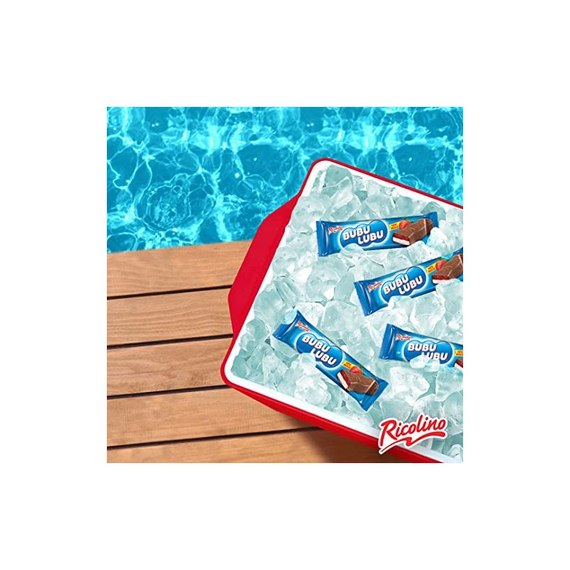 RICOLINO Ricolino Bubulubu Marshmallow with Strawberry Artificially Flavored Gummy with