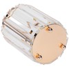 Cosmetic Brush Holder Transparent Glass Round Decorative Desktop Pen Storage