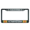 HOSNYE Disabled Vietnam Veteran License Plate Frame Metal License Plate