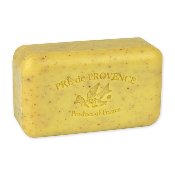 Pre de Provence Artisanal Soap Bar, Natural French Skincare, Enriched with Organic Shea Butter, Quad Milled for Rich, Smooth & Moisturizing Lather, Lemongrass, 5.3 Ounce