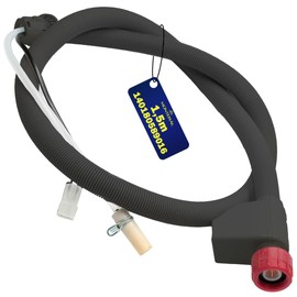 Aquastop Hose 1.5 m for Washing Machine and Dishwasher - with Diameter 3/4 Inch Safety Valve - Inlet Hose with Electrical Connection - 140180589016 for Zanussi - Warranty 10 Years - MONTERAL