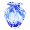 Blue Rose Polish Pottery Cobalt and Opal Glass Vase