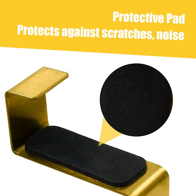 Coufce 2 Pack 9 Inch Towel Holder, Gold Bathroom Towel