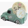 Hello Spring 5-PC SET 4 Coasters & Ceramic Retro Car