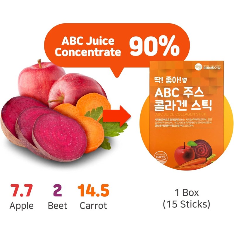 Mippeum ABC Juice Collagen Jelly Stick 20g * 15 Stick