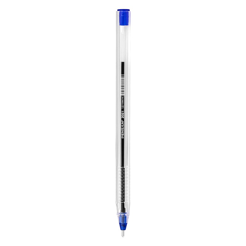 PENSAN Blue Ballpoint Pens,1.0 mm Medium Point, Blue Pens, Ergonomic