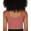 Yogalicious Nude Tech Contouring Cropped Bra Top, Cedarwood, X-Large