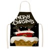 JFAN Christmas Apron Christmas Apron Santa Claus Apron Gift Cartoon,