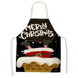 JFAN Christmas Apron Christmas Apron Santa Claus Apron Gift Cartoon, One Size, Christmas Tree #1