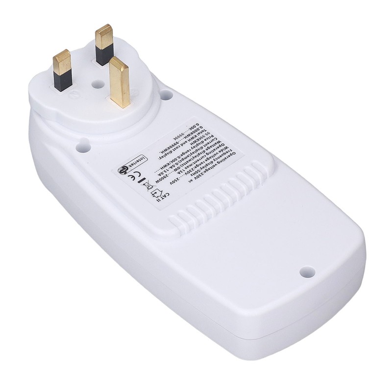 Power Meter Socket Large Screen Backlit Display Overload Protection Data