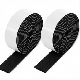 2 Rolls 60 X 1 Inch Felt Strips with Adhesive Backing, Non Slip Felt Tapes Felts Strips for Furniture Pads Furniture Self-Stick Heavy Duty Polyester for Protecting Hardwood Surfaces Floors Chair Wall