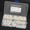600Pcs Flat Washer 9 Sizes White Nylon Gasket Assortment Kit