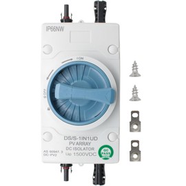 Solar DC Disconnect Switch-HXH 2-in-2-out 1000V IP66 Isolator Switch, Versatile for Home and Commercial Solar Systems,for On/Off Grid Applications