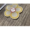 Unbranded Iron On Yellow & Red Daisy Applique Patch -