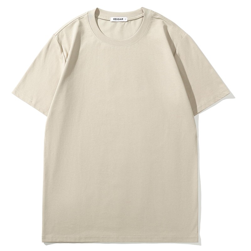 VEIISAR Men's Midweight Crew Neck T-Shirt - 210GSM Soft Cotton