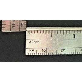 JewelryMaven 1" SOLID 18k WHITE Gold 14ga 14 gauge STRAIGHT wire USA Made 1/2 Hard Standard