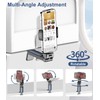Kuyotine Flight Phone Holder, 360°Rotating Clamp Adjustable Phone Stand, Portable