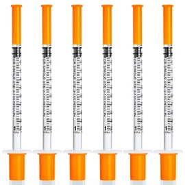 U-100 1ml 30 Ga 30G x 8 mm (5/16'') Disposable Lab Dispensing Supplies, 20Pack (BEK991101)