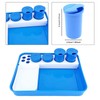 Perfeclan Instrument Tray Multi Purpose Equipment Organizer Compact Prep Tray