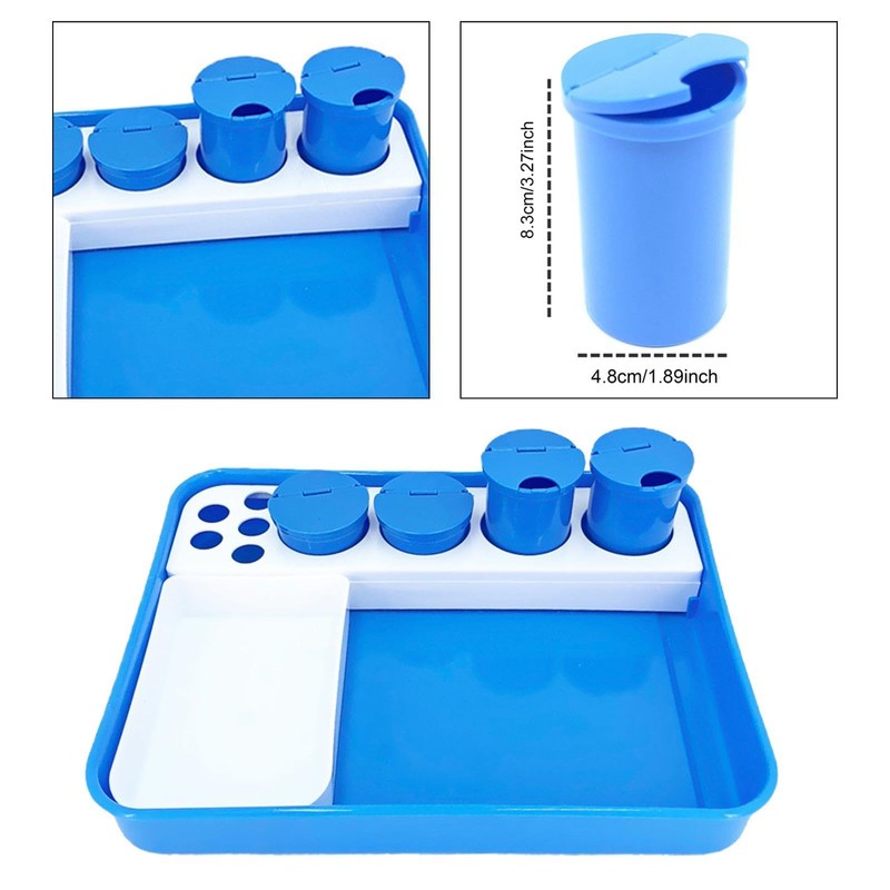 Perfeclan Instrument Tray Multi Purpose Equipment Organizer Compact Prep Tray