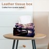 2 Pack Tissue Box Cover Holder, Dreamcatcher Feather Rectangle Leather