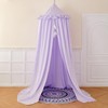 Dix-Rainbow Large Children Bed Canopy pale purple Round Dome Girls