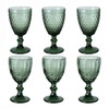 WHW Whole House Worlds Baroque Goblet Glasses, Set of 6,