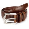 Men's Genuine Leather Dress Belt Classic Stitched Design 30mm 'ALL
