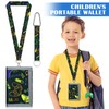 YNOYMO Children's Wallet Boys Mini Wallet Neck Pouch Boys Trifold