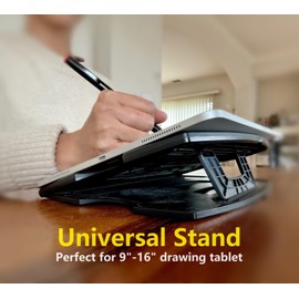 MAX SMART Tablet Drawing Stand, Digital Drawing Pad Stand, Foldable, Adjustable for 9 to 16 Inches Graphics Drawing Monitors Art Tablets