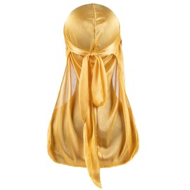Silky Satin Durags for Men (Gold)