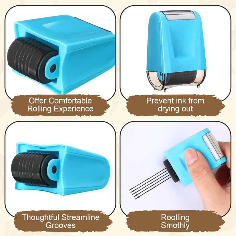Nezyo 1 Pcs Music Staff Roller Stamp 5 Line Teacher