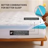 4 inch Dual Layer Queen Mattress Topper for Back Pain