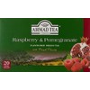 Ahmad Raspberry & Pomegranate Flavoured Green Tea with Fruit Pieces